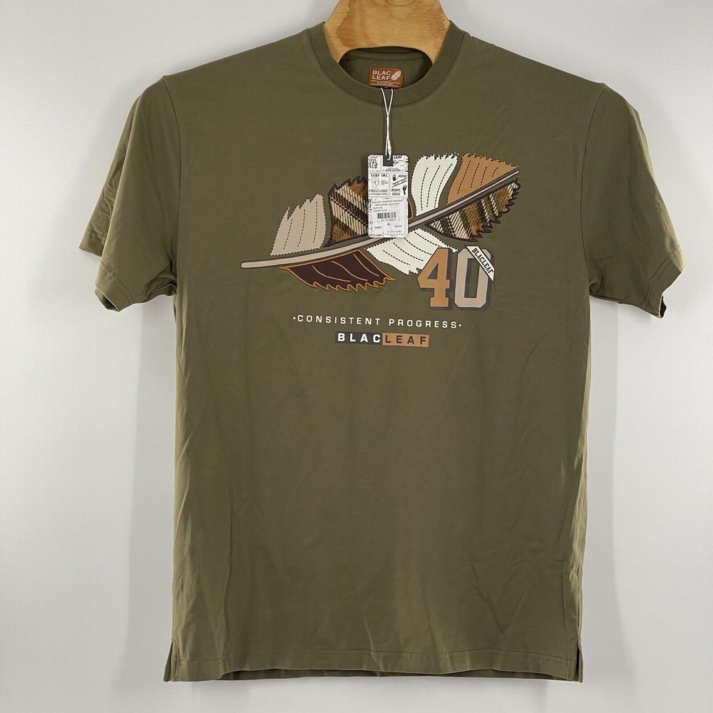 Men`s BLAC CONSISTENT PROGRESS‎ PATCHWORK LEAF Br… - image 5